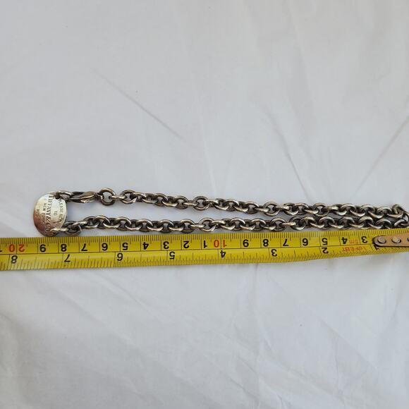 TIFFANY&Co. Return to Necklace Silver 925 Ladies Accessories Total length 37cm - Picture 4 of 8